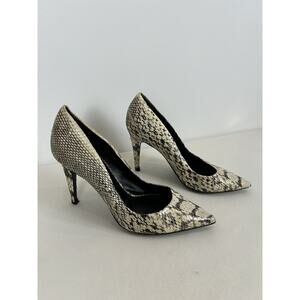 Tamara Mellon Forever Pump Heels‎ Stiletto Python Snakeskin Size 37 Addiction